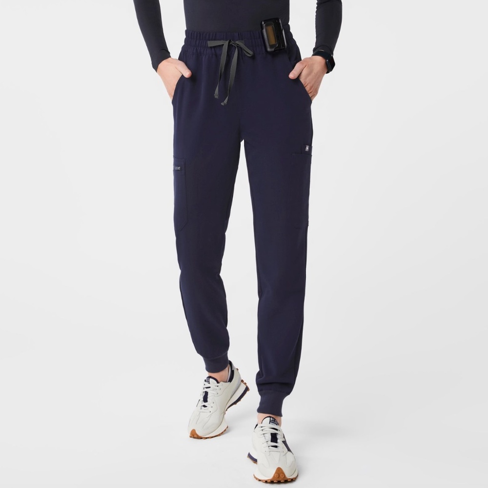 FIGS | Navy High Waisted Uman Relaxed Jogger Scrub Pants (size med TALL) - Picture 1 of 7